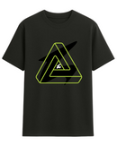 Camiseta UN1K Preta Neon Flux