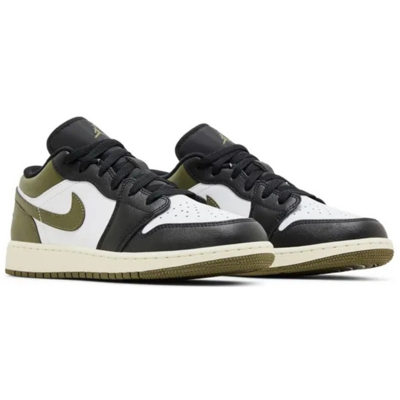 Tênis Air Jordan 1 Low 'Black Toe Medium Olive’
