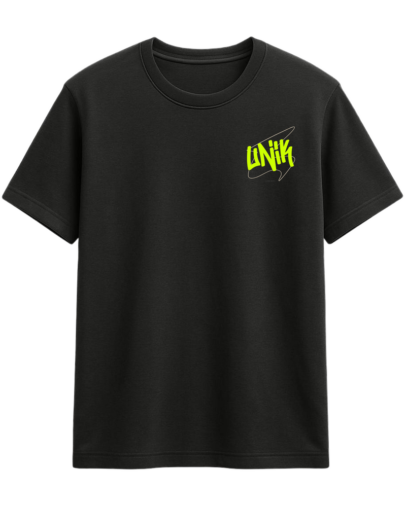 Camiseta UN1K Preta “Art Techno”